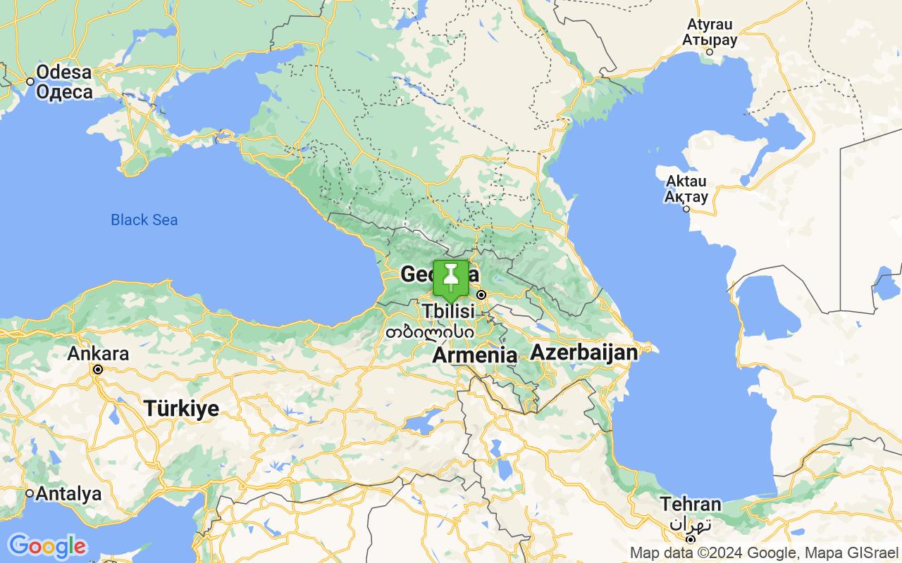 Map showing location of Georgia