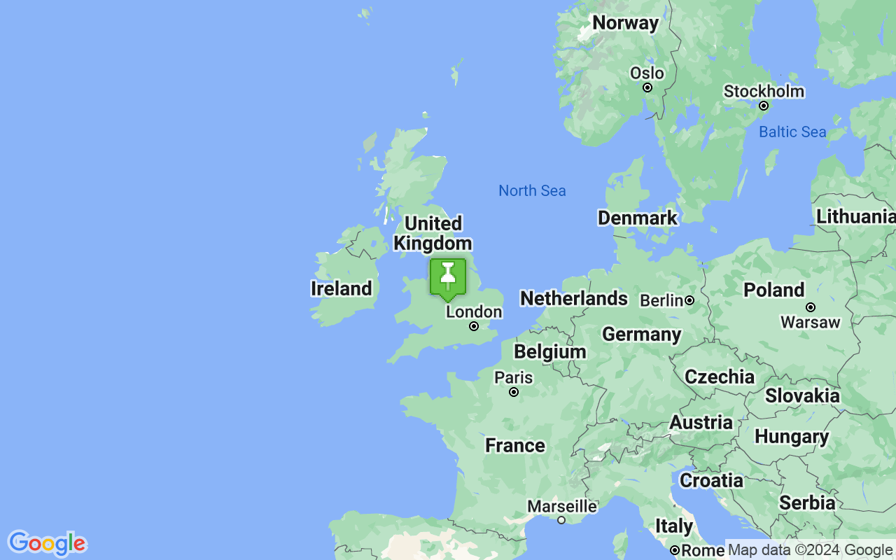 Map showing location of UK (United Kingdom)