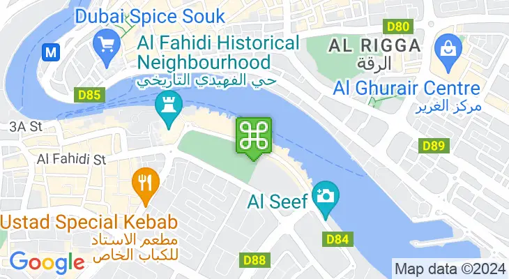 Map showing location of Al Seef