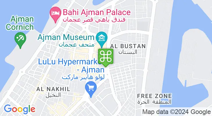 Map showing location of Al Musalla Bus Station