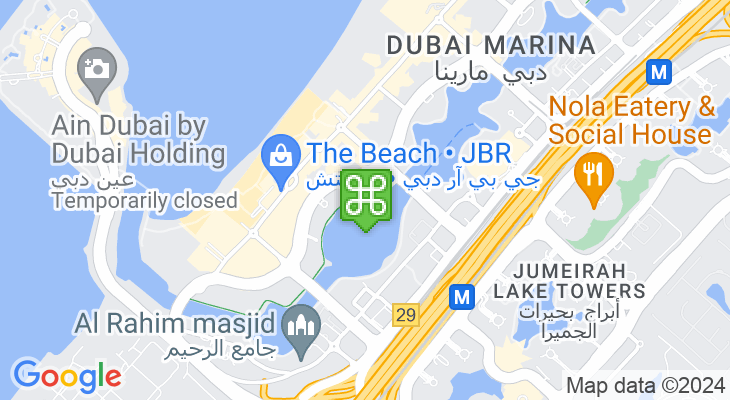 Map showing location of Marina Promenade Marine Transport Station