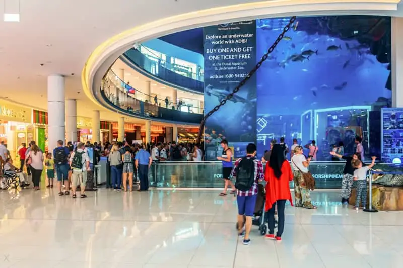 Entrance to Dubai Aquarium and Underwater Zoo, Dubai Mall