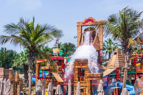 Splashers children's water play area at Aquaventure, Dubai