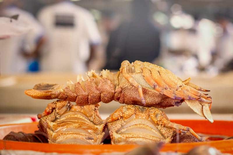 Lobster for sale at Dubai Fish Market