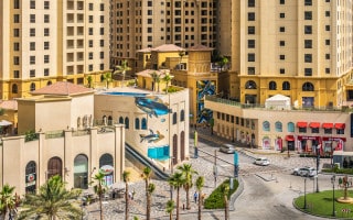 The Walk and JBR towers