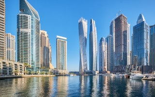 Skyscrapers at Dubai Marina