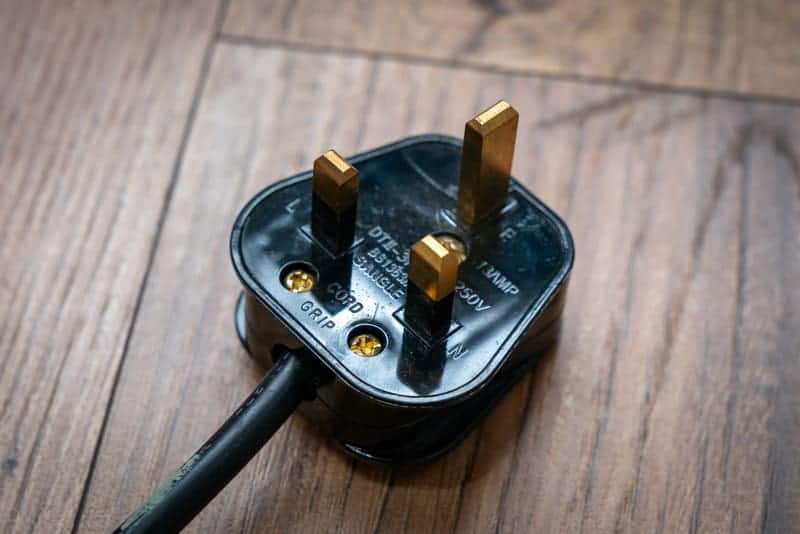 Type G electrical plug used in Dubai, UAE, and the UK