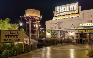 Sholay - The Hunt for Gabbar Singh ride at Bollywood Parks in Dubai.