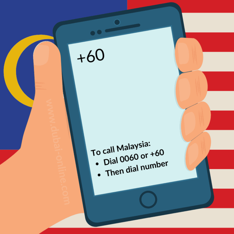 60 Country Code - Malaysia Dialling Code 0060 - How To Call Malaysia ...