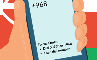 00968 +968 Oman Country Code