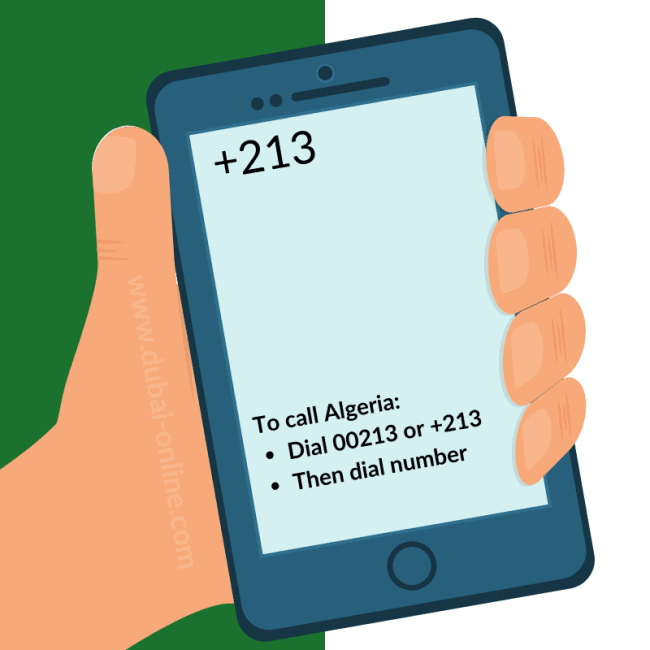 213 Country Code - Algeria Country Code 00214 - How To Call Algeria