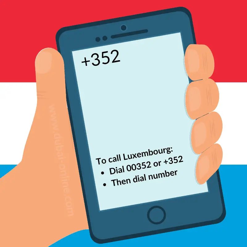 00352 +352 Luxembourg Country Code