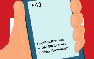 0041 +41 Switzerland Country Code