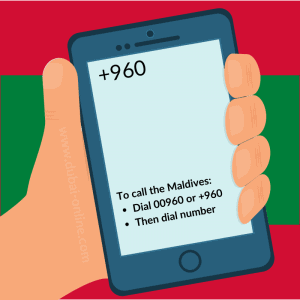 960 Std Code 960 Country Code - Maldives Country Code 00960