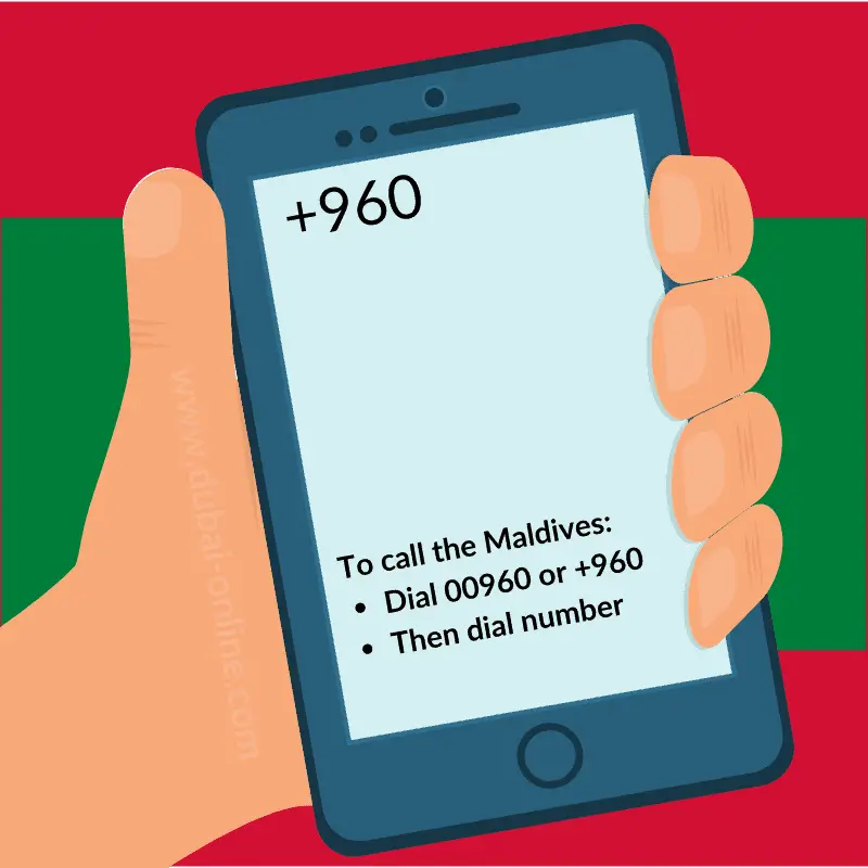 00960 +960 Maldives Country Code