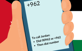00962 +962 Jordan Country Code