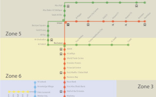Dubai Metro Route 2020 Metro Extension Map