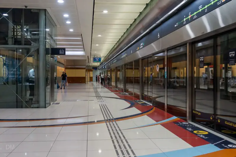 Platform at Salah Al Din Metro Station