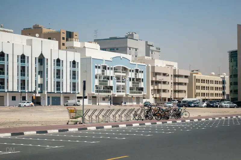 Cycle parking at Al Nahda Metro Station