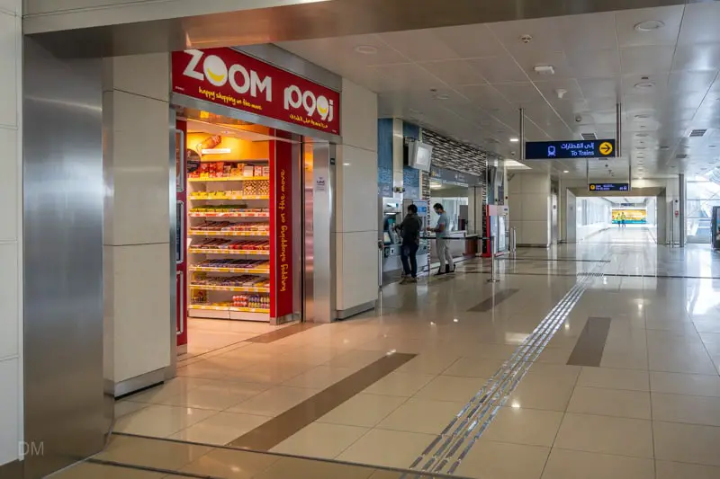 Zoom convenience store at Dubai Airport Free Zone Metro Station