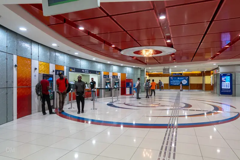 Ticket machines and ticket office at Salah Al Din Metro Station