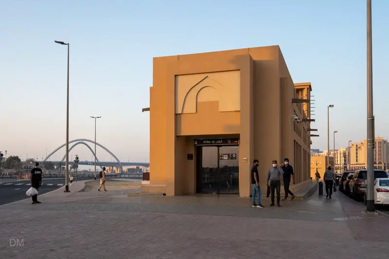 Entrance to Al Ras Metro Station