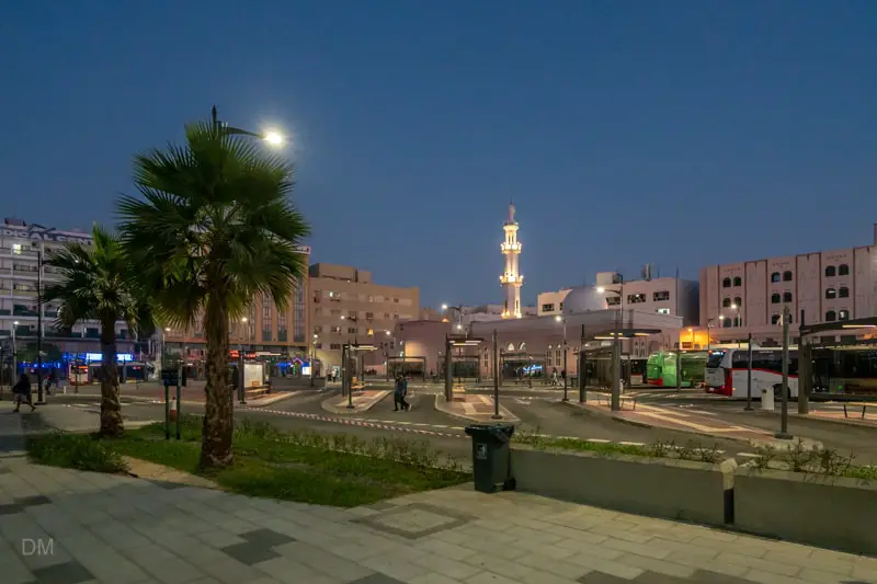 Al Ghubaiba Bus Station at night