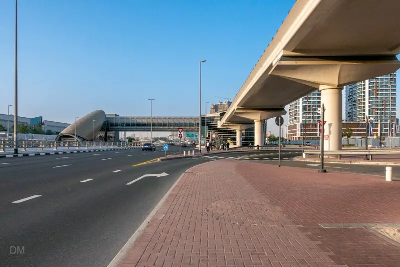 View of Max Metro Station from Al Jafiliya Bus Station