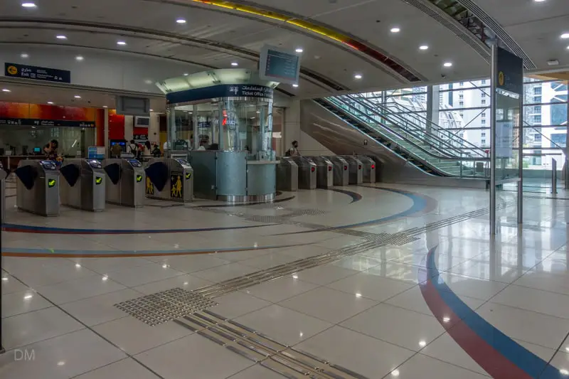 Ticket barriers at DMCC Metro Station