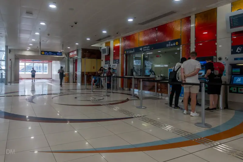 Covenience store, ticket office, and ticket machines at DMCC Metro Station