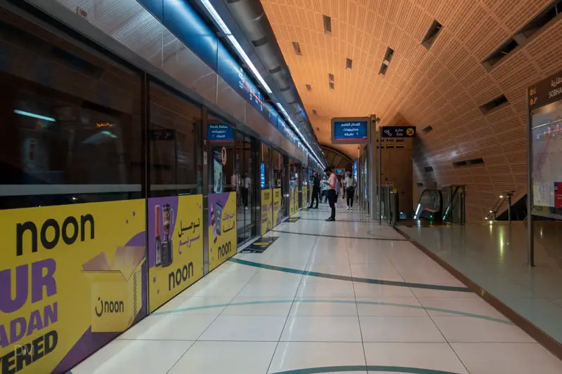 Platform at Sobha Realty Metro Station