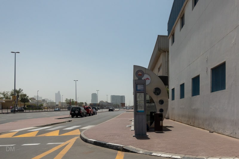 Bus shelter at Emirates Metro Station
