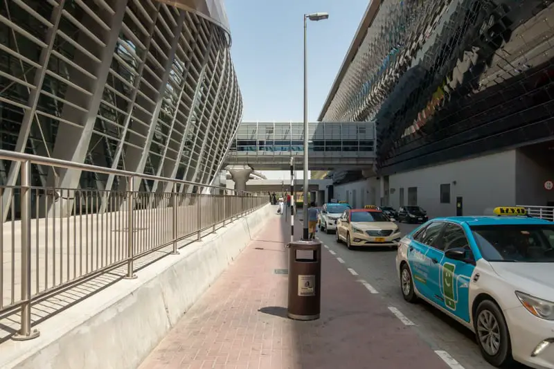 Taxis outside Centrepoint Metro Station