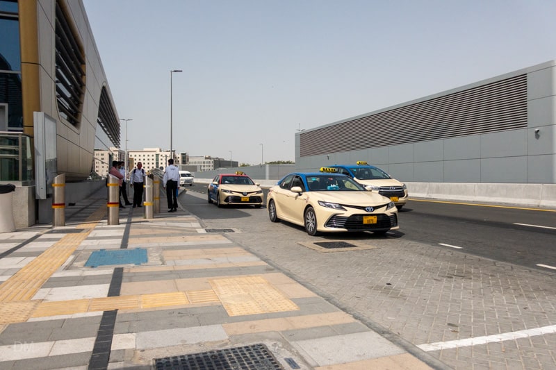Taxis at Dubai Investment Park Metro Station
