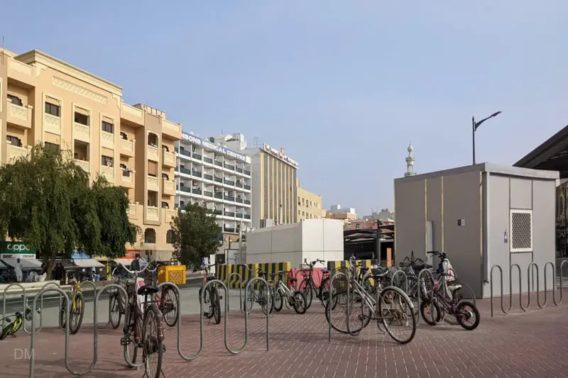 Cycle parking at Al Ghubaiba Bus Station