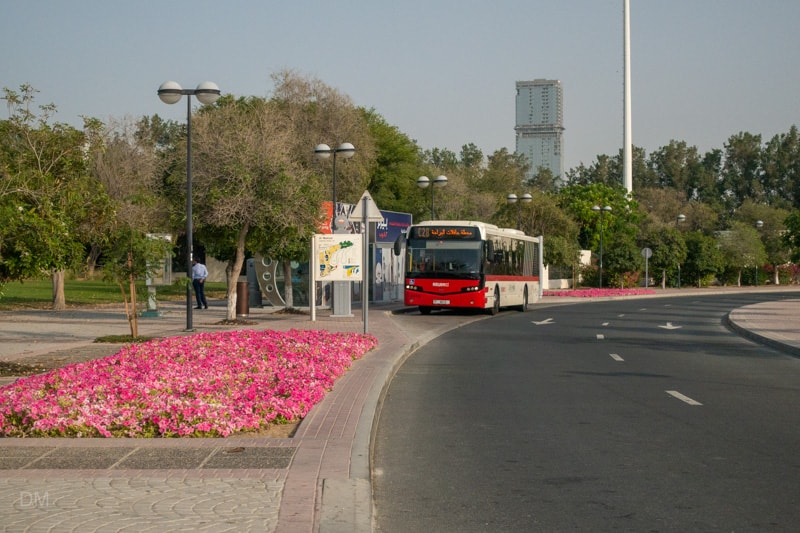 C28 bus at Al Mamzar Beach Park, Dubai