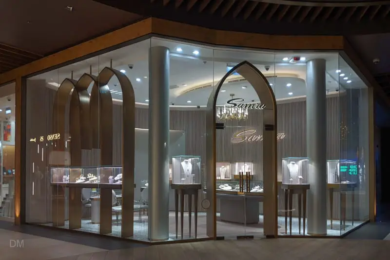 Samra jewellery store at Al Khawaneej Walk, Dubai