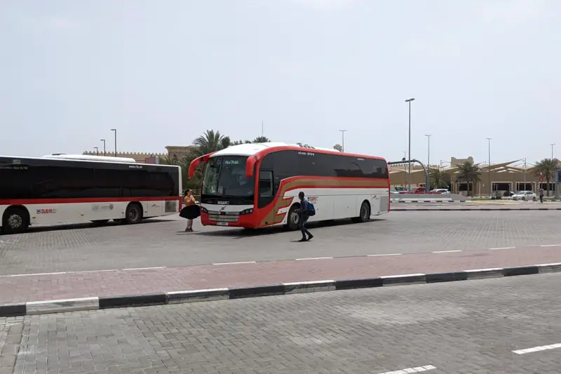 E101 bus from Dubai to Abu Dhabi
