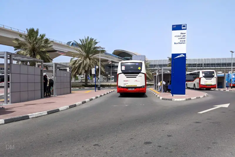 View of Mall of the Emirates Metro Station from Mall of the Emirates Bus Station