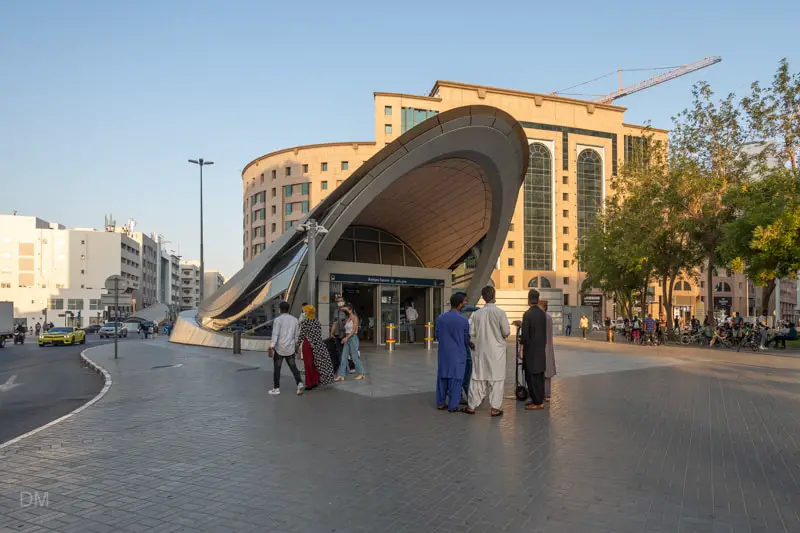 Entrance to Baniyas Square Metro Station