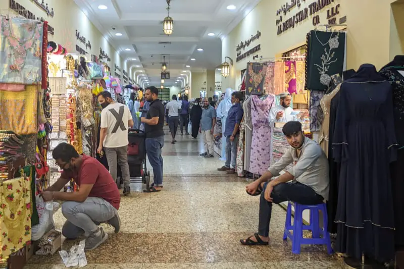 Shoppers and traders at Naif Souk