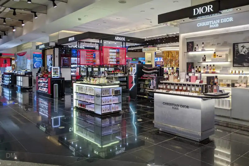 Perfume store at Dubai Duty Free