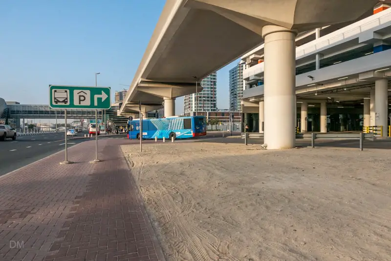 View of Max Metro Station and Al Jafiliya Bus Station