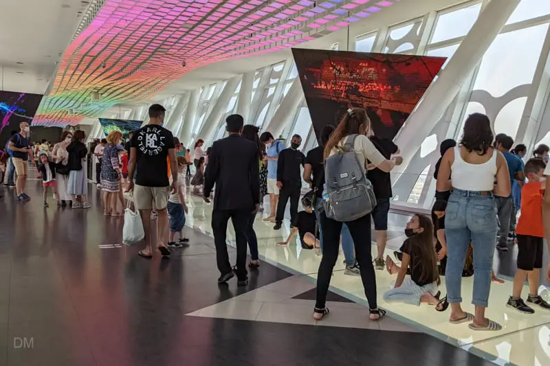 Tourists at the Dubai Frame