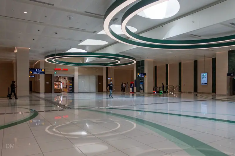 Concourse at Dubai Investment Park Metro Station